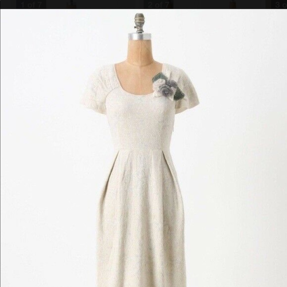 Rare! Anthropologie Florist Arrangement Knit Dress